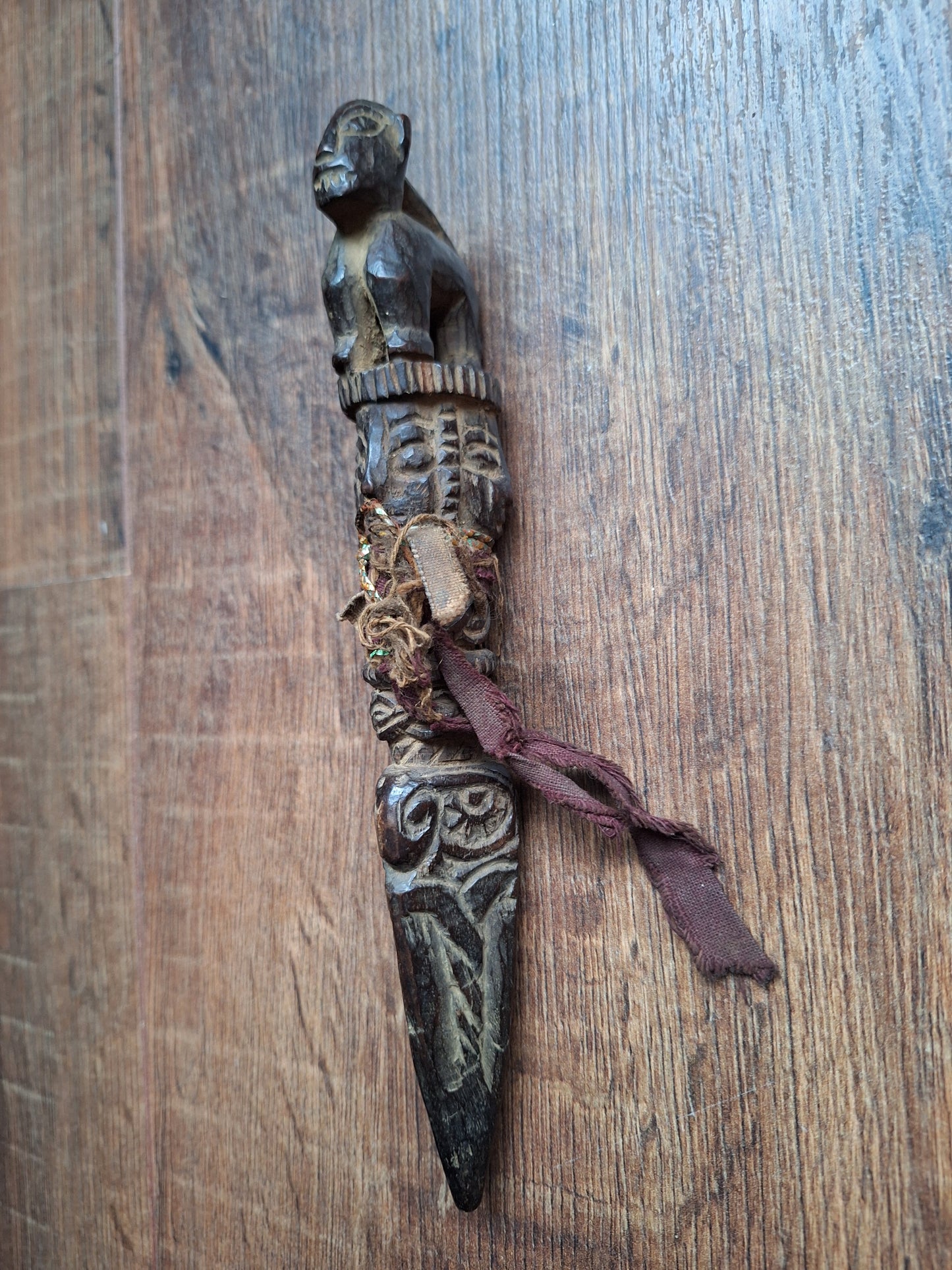 Antique wooden phurba #41
