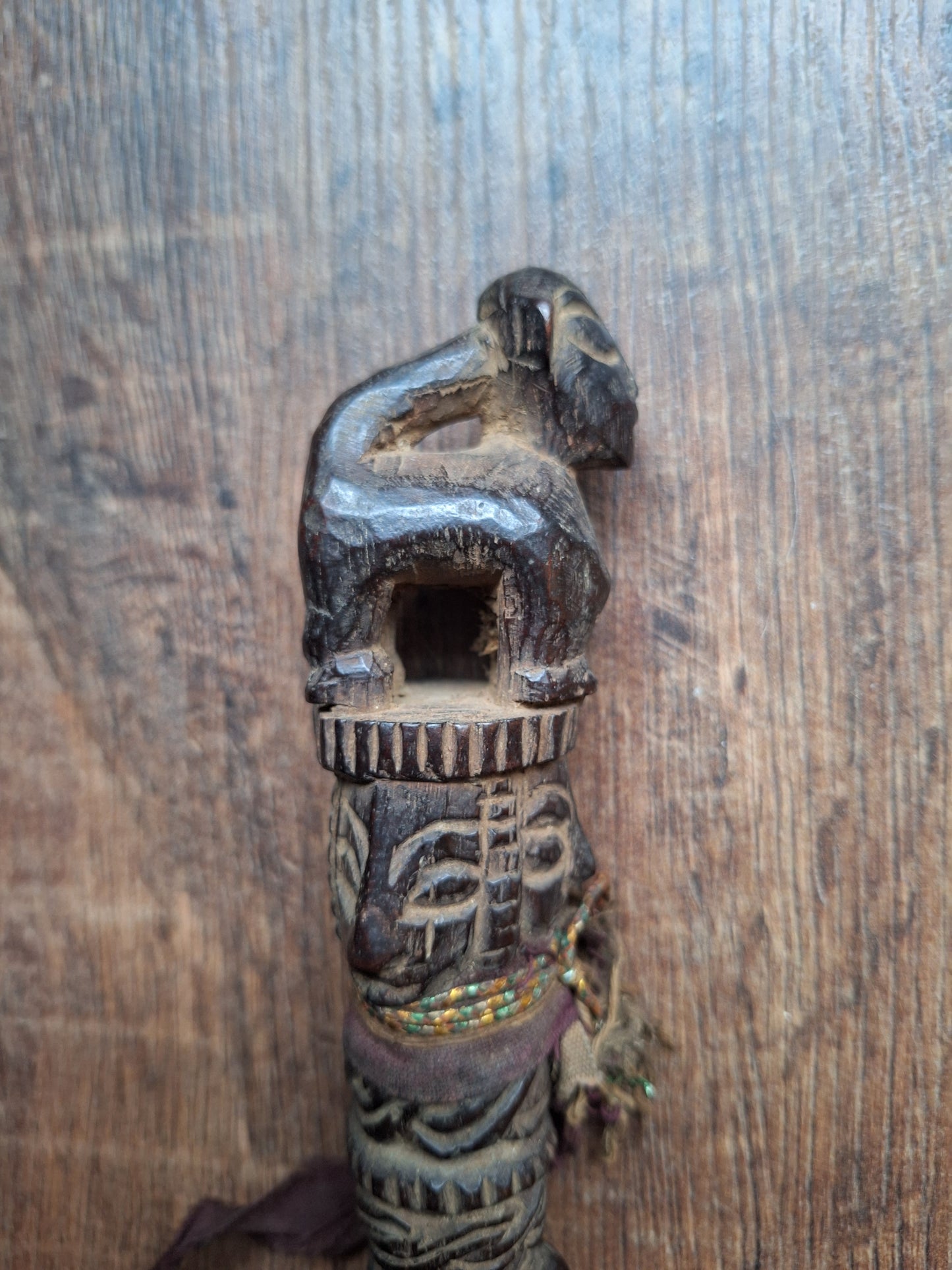 Antique wooden phurba #41