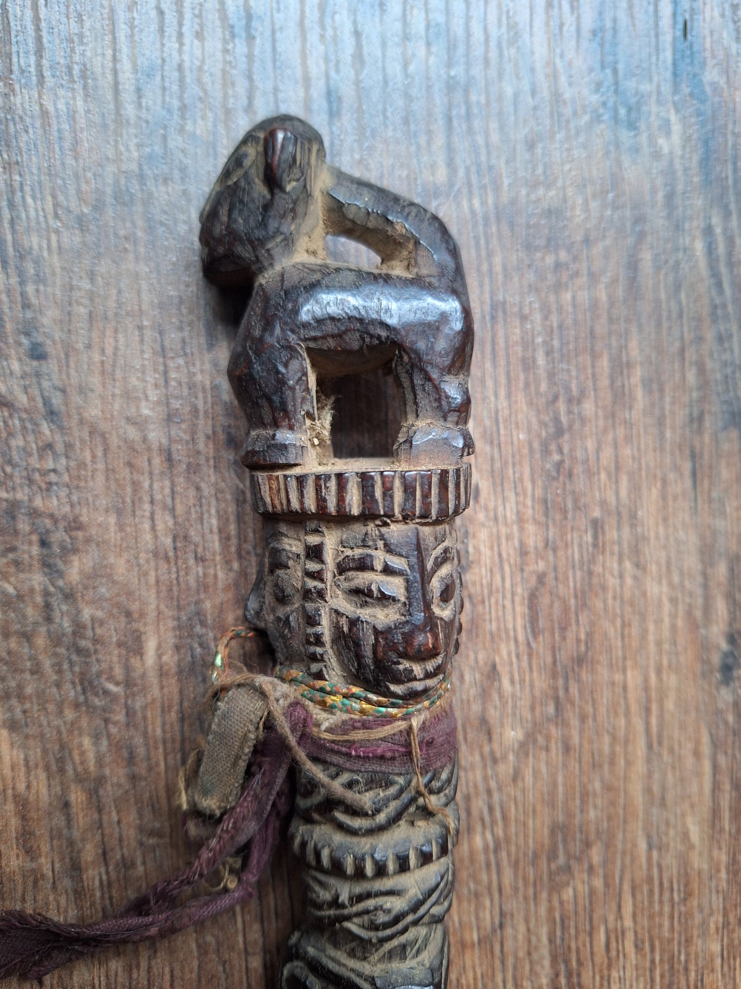 Antique wooden phurba #41