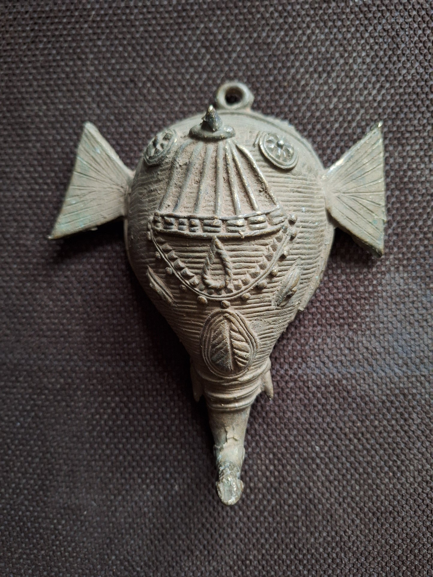 Vintage bronze Ganesha wallhanger