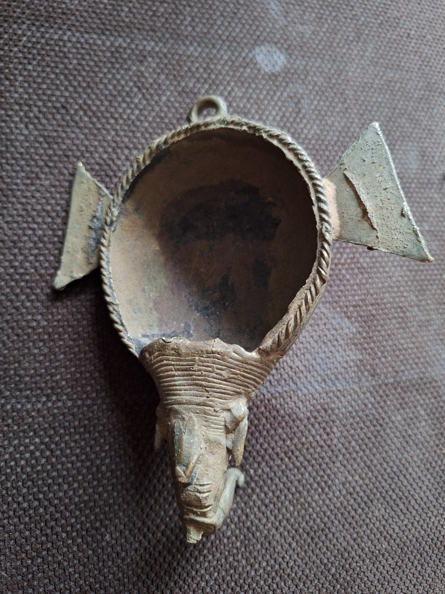 Vintage bronze Ganesha wallhanger