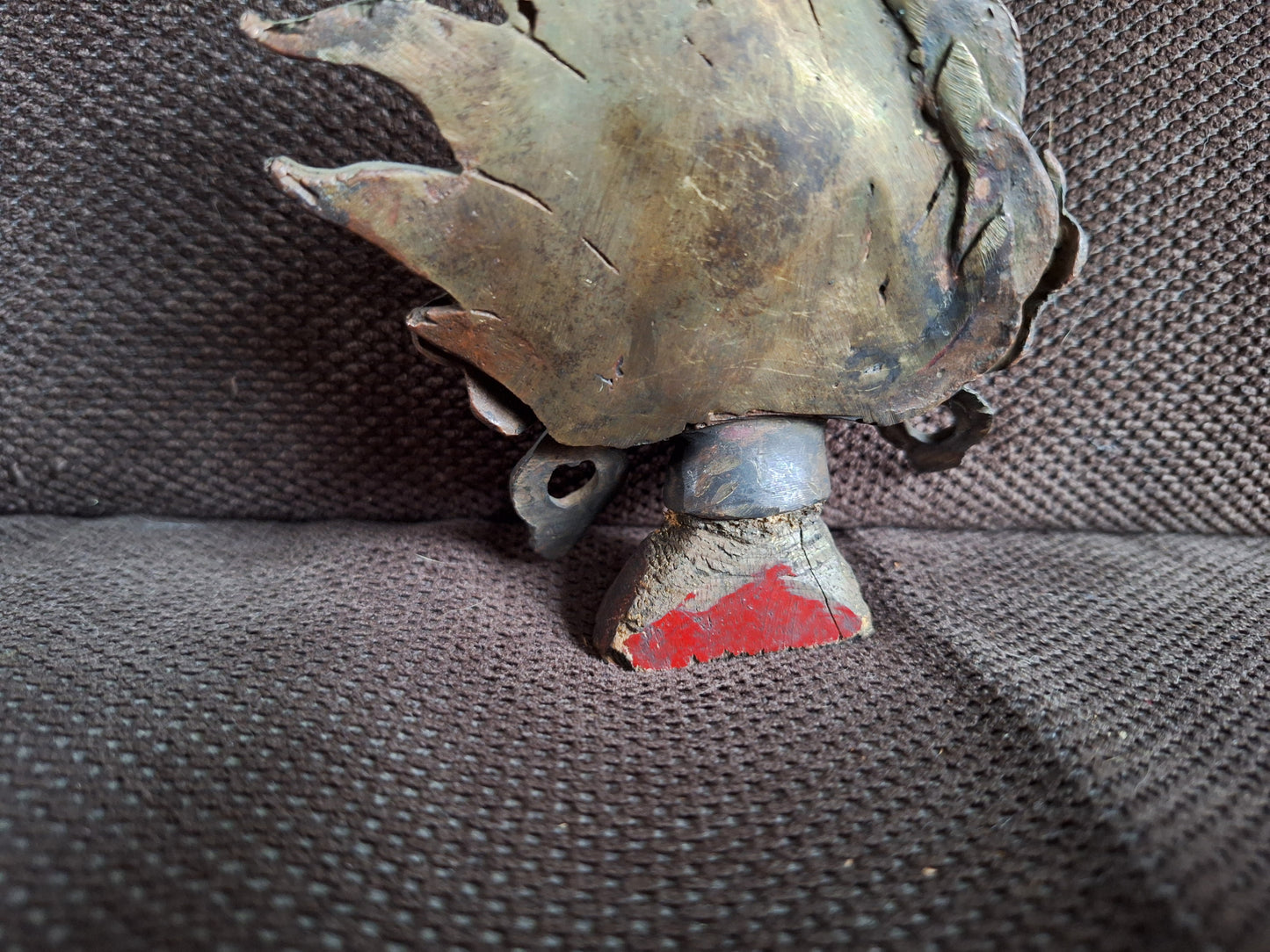 Old bronze Mahakala figurine
