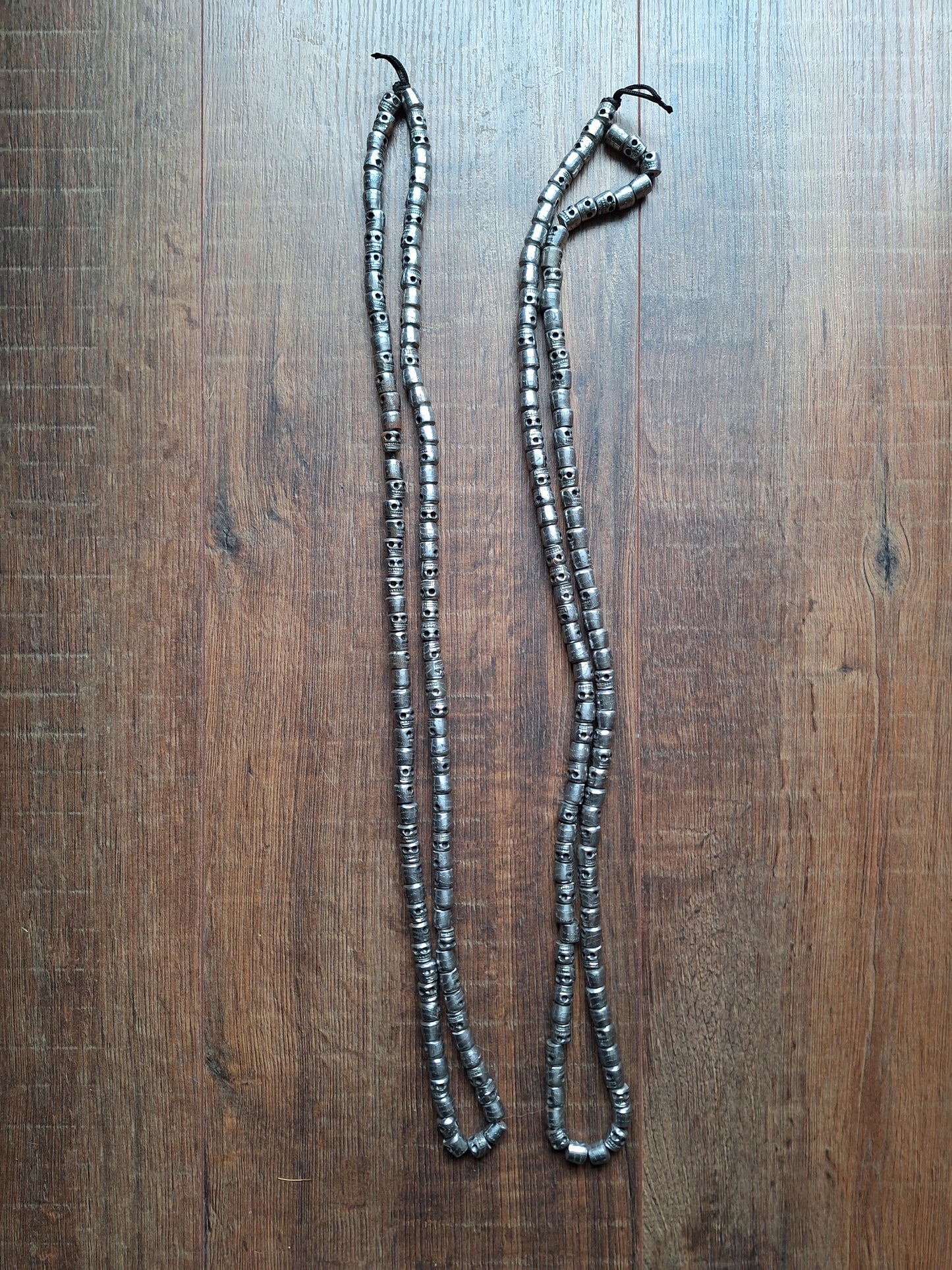 Nepalese iron skull mala