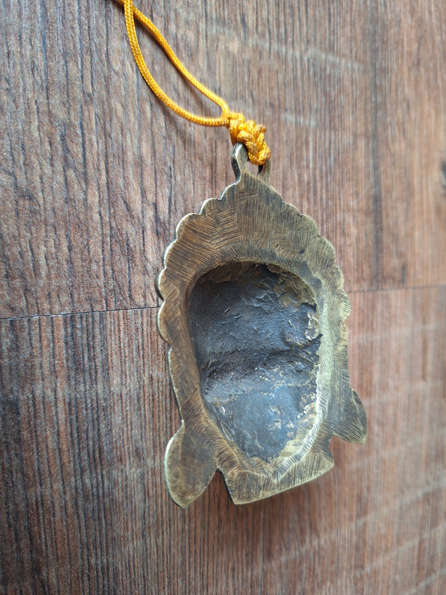 Vintage bronze Mahakala pendant