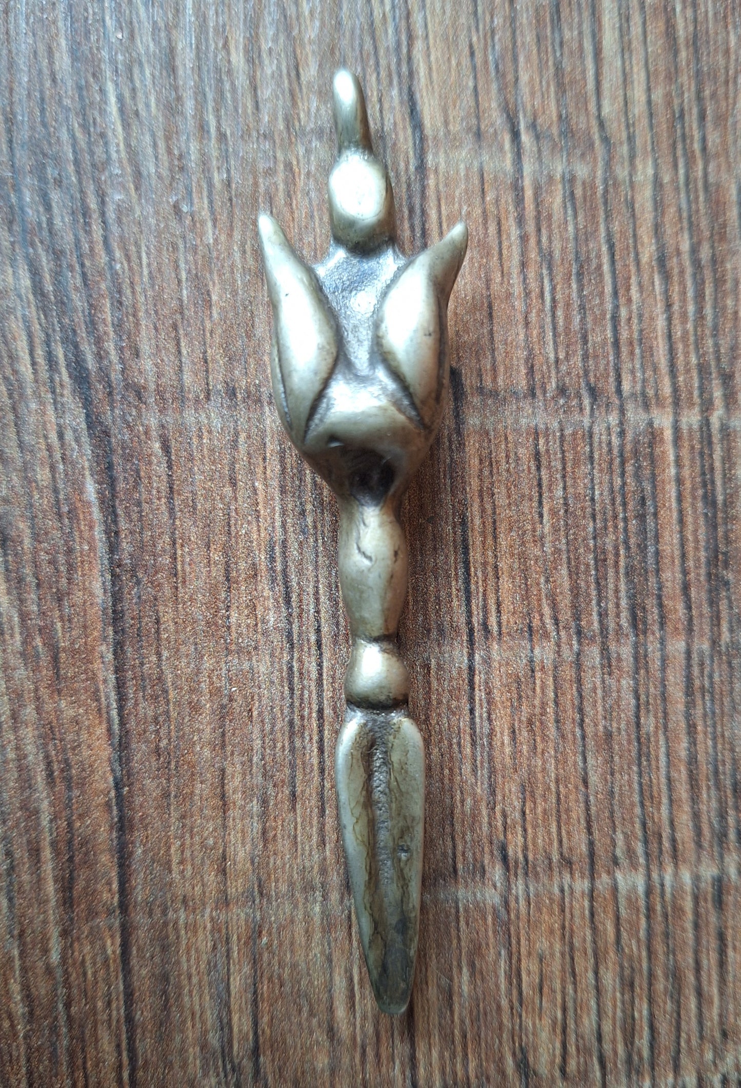 Vintage white bronze Yamantaka phurba pendant