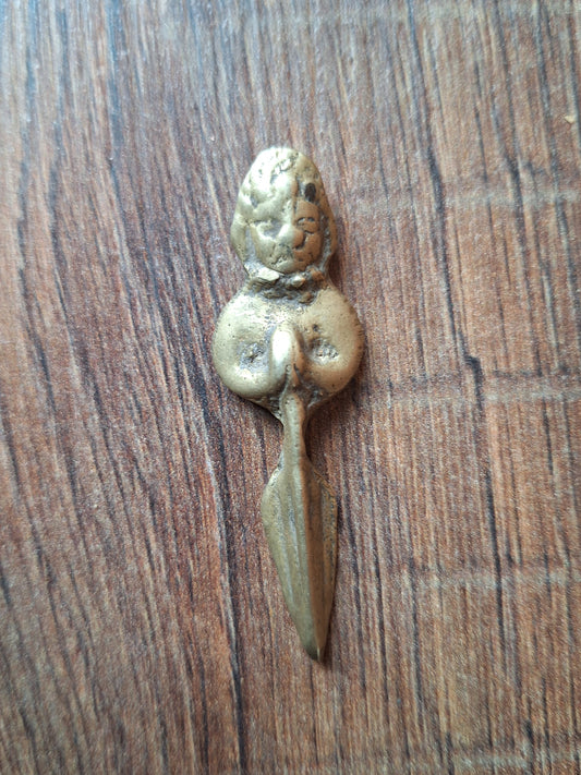 Vintage brass phurba pendant Vajrakilaya
