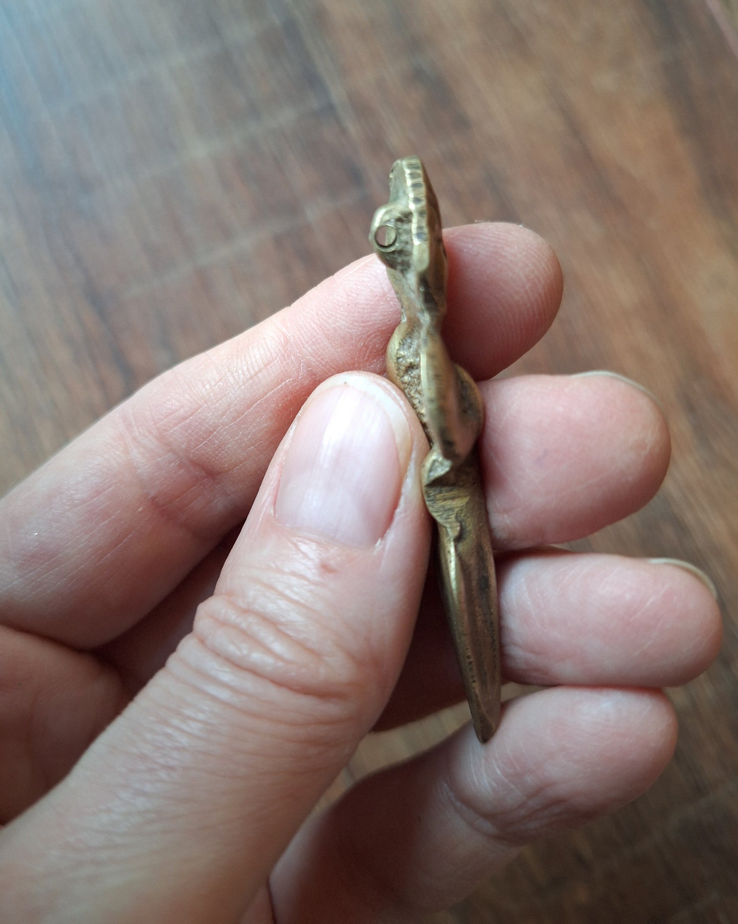 Vintage brass Vajrakilaya pendant