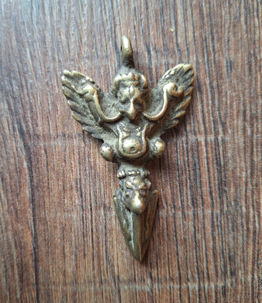 Vintage bronze phurba pendant Garuda