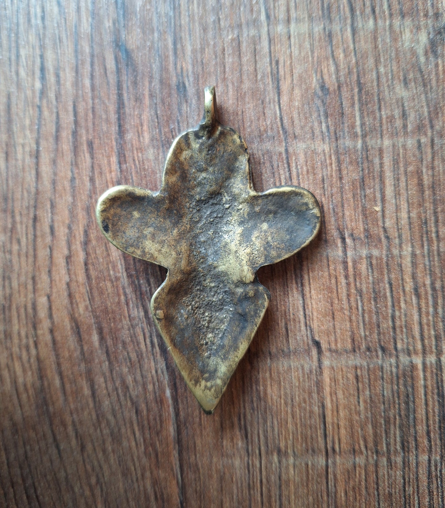Antique bronze Garuda on phurba pendant