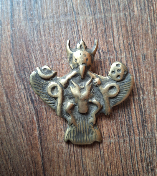 Antique bronze thogchag pendant Garuda