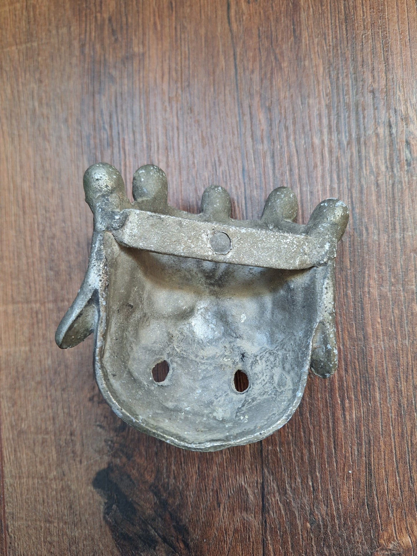 Vintage aluminium Mahakala mask