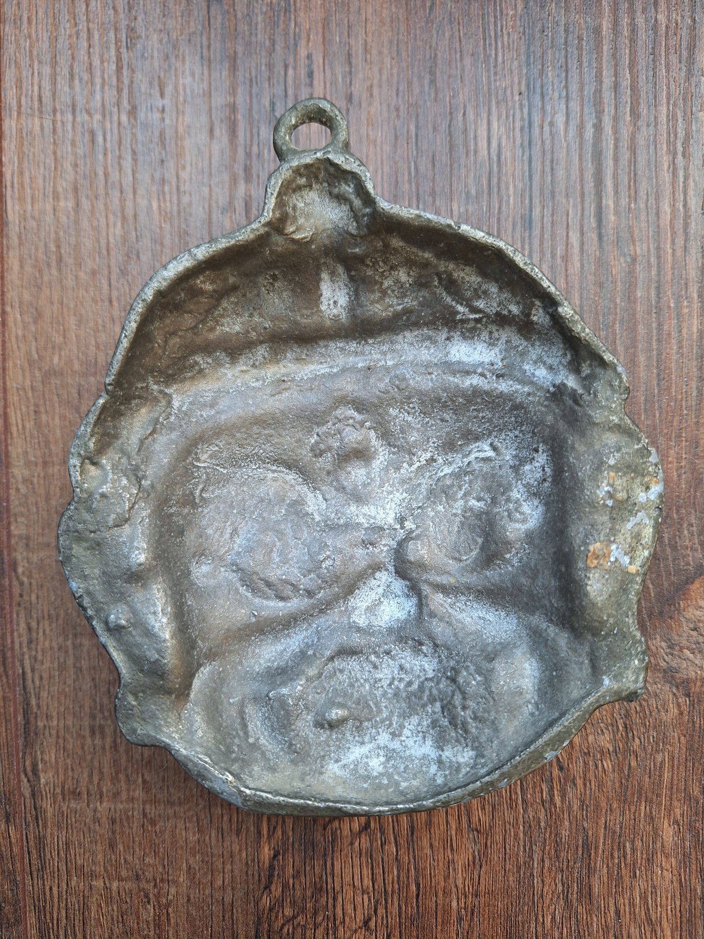 Vintage aluminium Padmasambhava mask