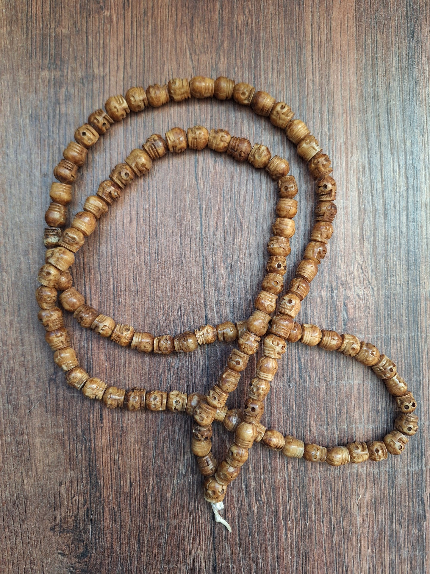 Vintage Nepalese yak bone skull mala
