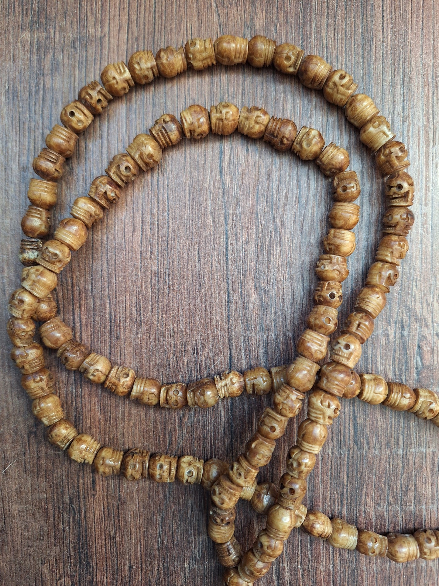 Vintage Nepalese yak bone skull mala