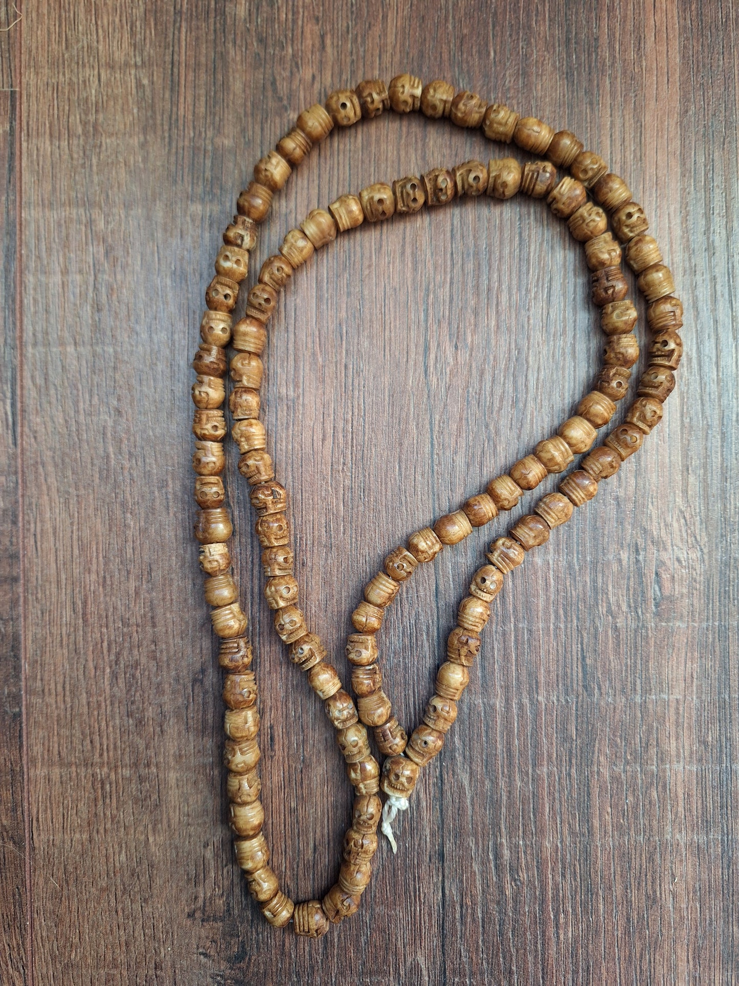 Vintage Nepalese yak bone skull mala