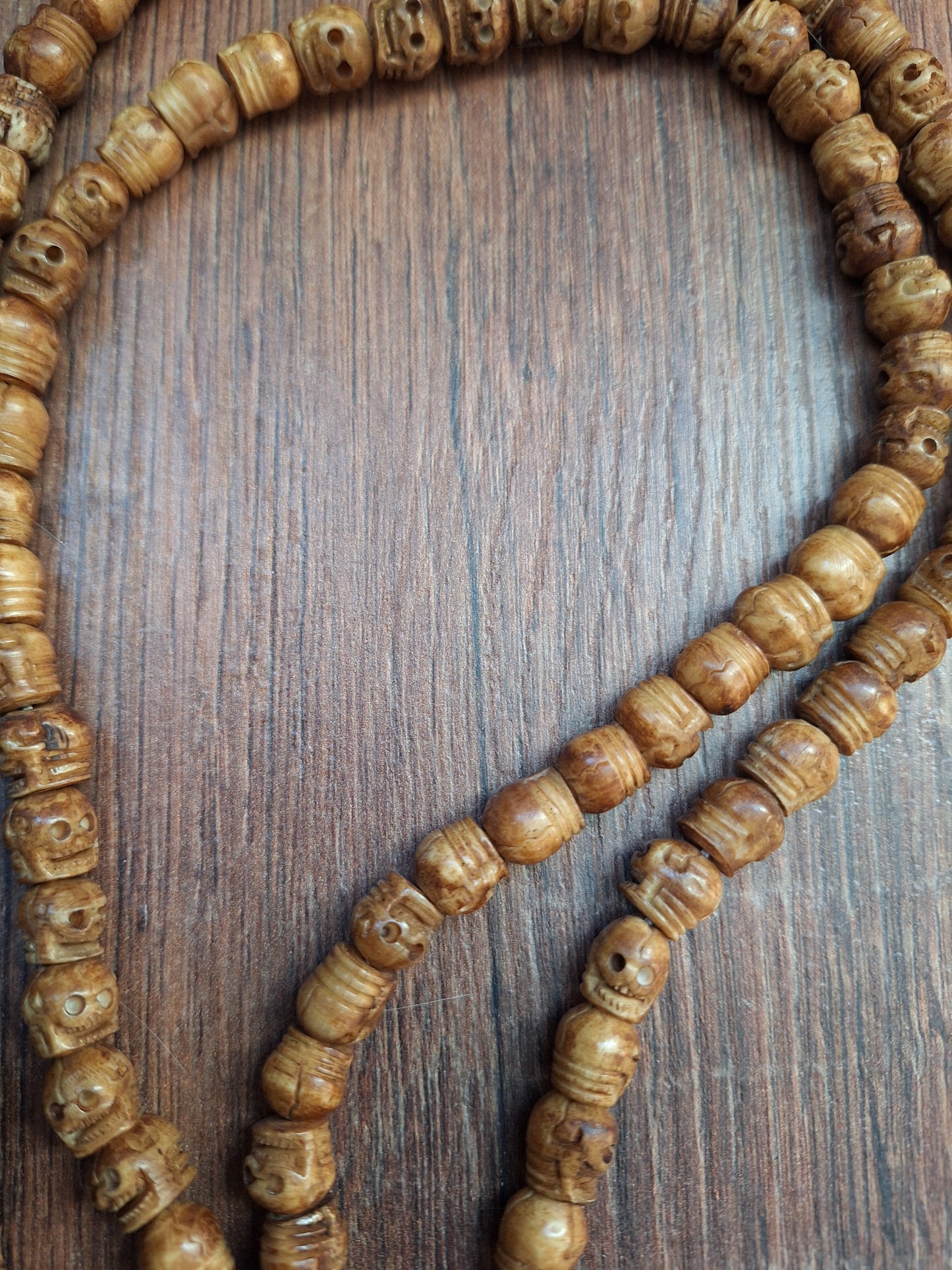 Vintage Nepalese yak bone skull mala
