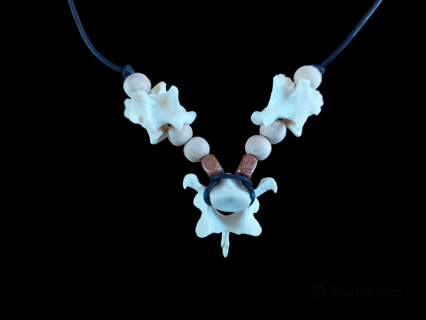 Fox vertebrae amulet necklace #6