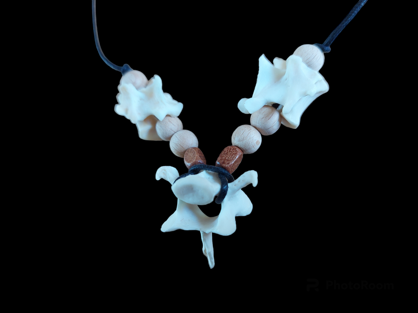 Fox vertebrae amulet necklace #6