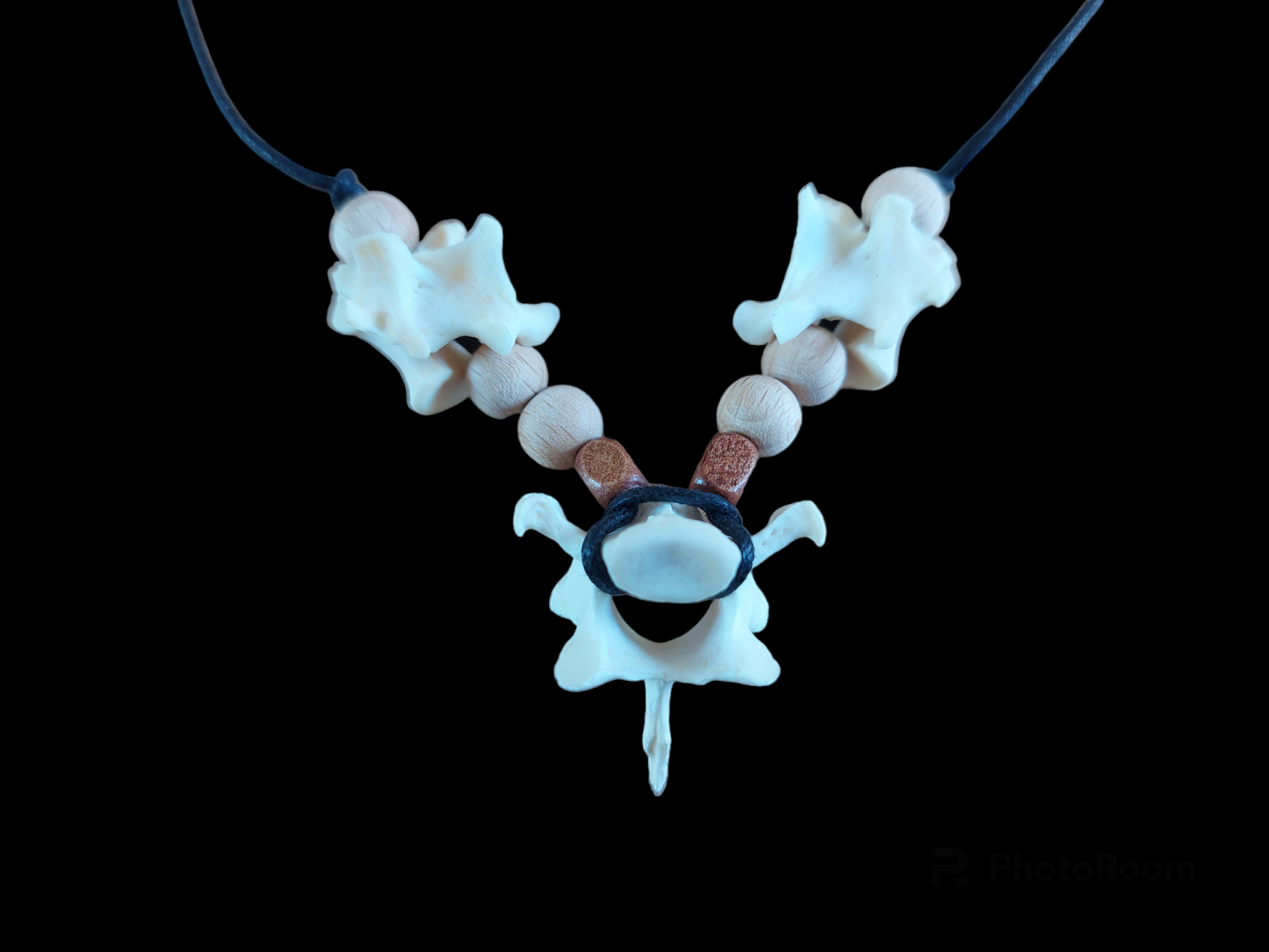 Fox vertebrae amulet necklace #6