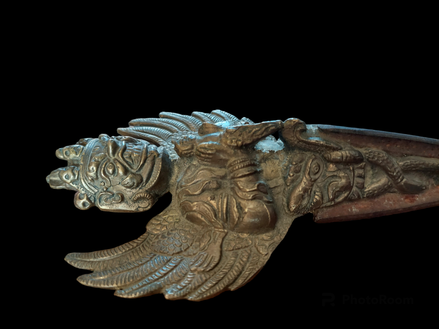 Old bronze and iron Vajrakilaya phurba