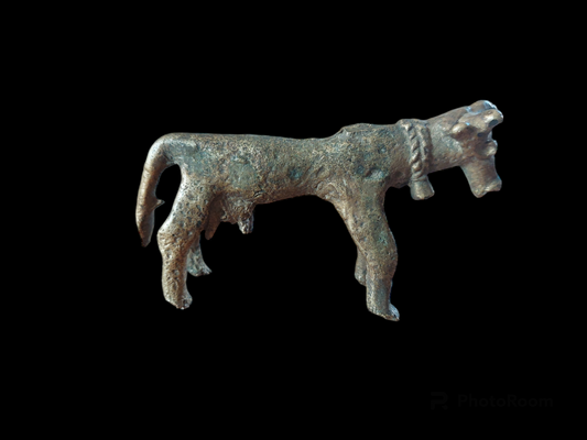 Antique Jajarkot tribal cow figurine