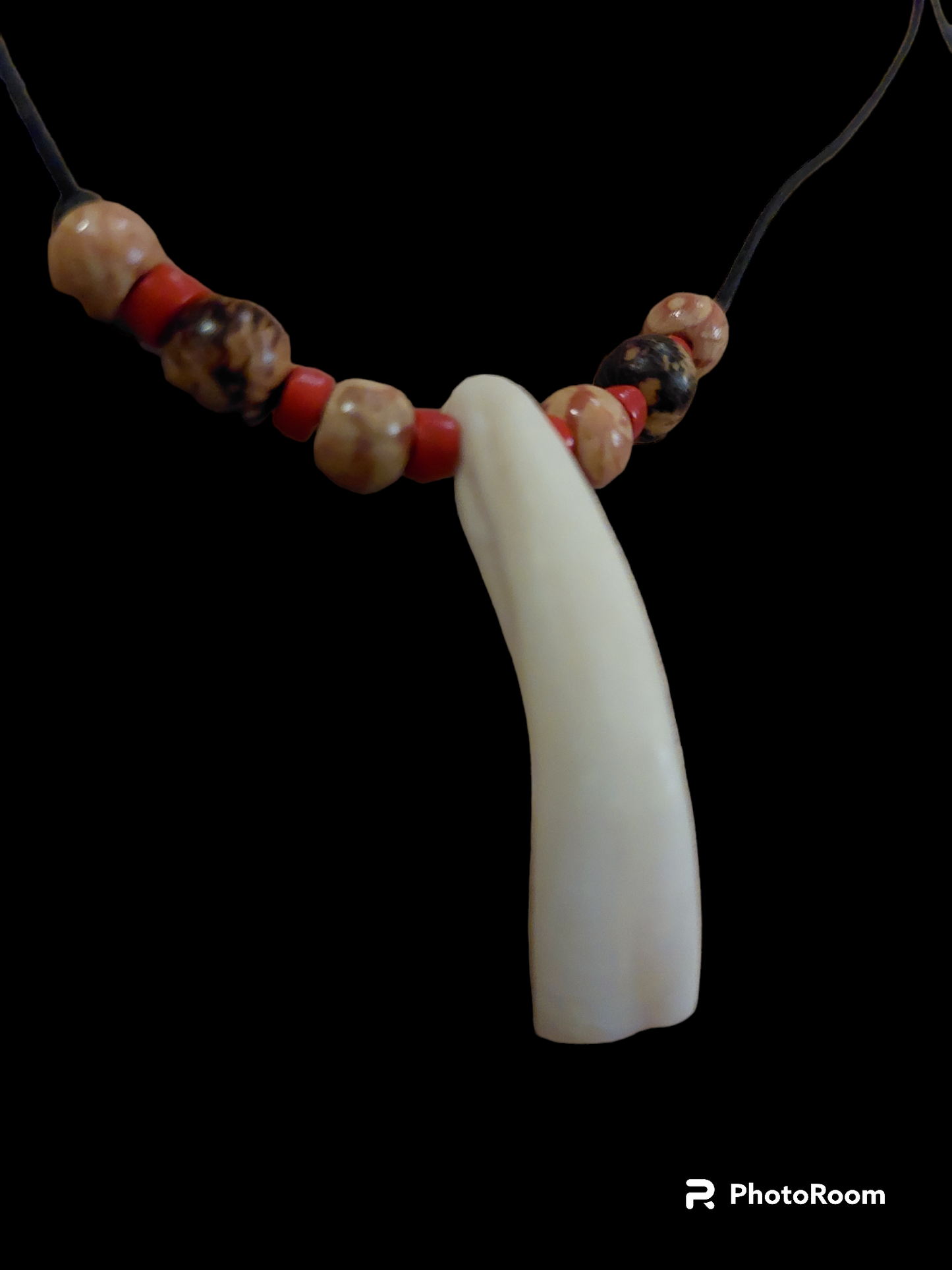 Camel tooth amulet necklace