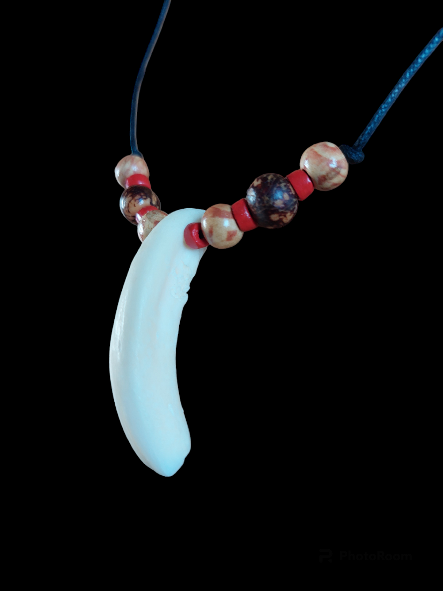 Camel tooth amulet necklace