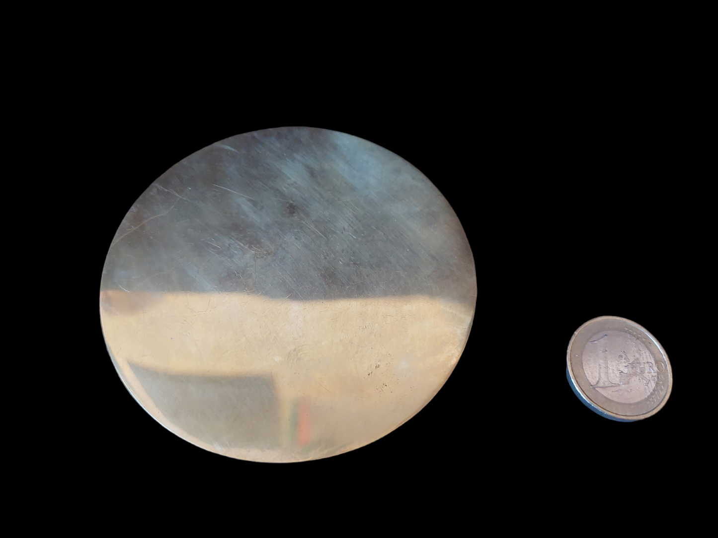 Mongolian shamanic mirror Trigrams and Zodiac 85 millimeters