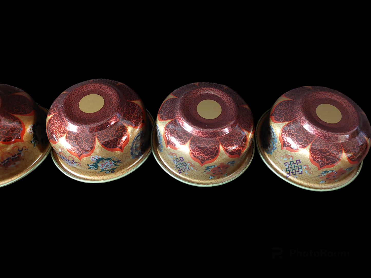 Offering bowl Eight Auspicious Symbols, large