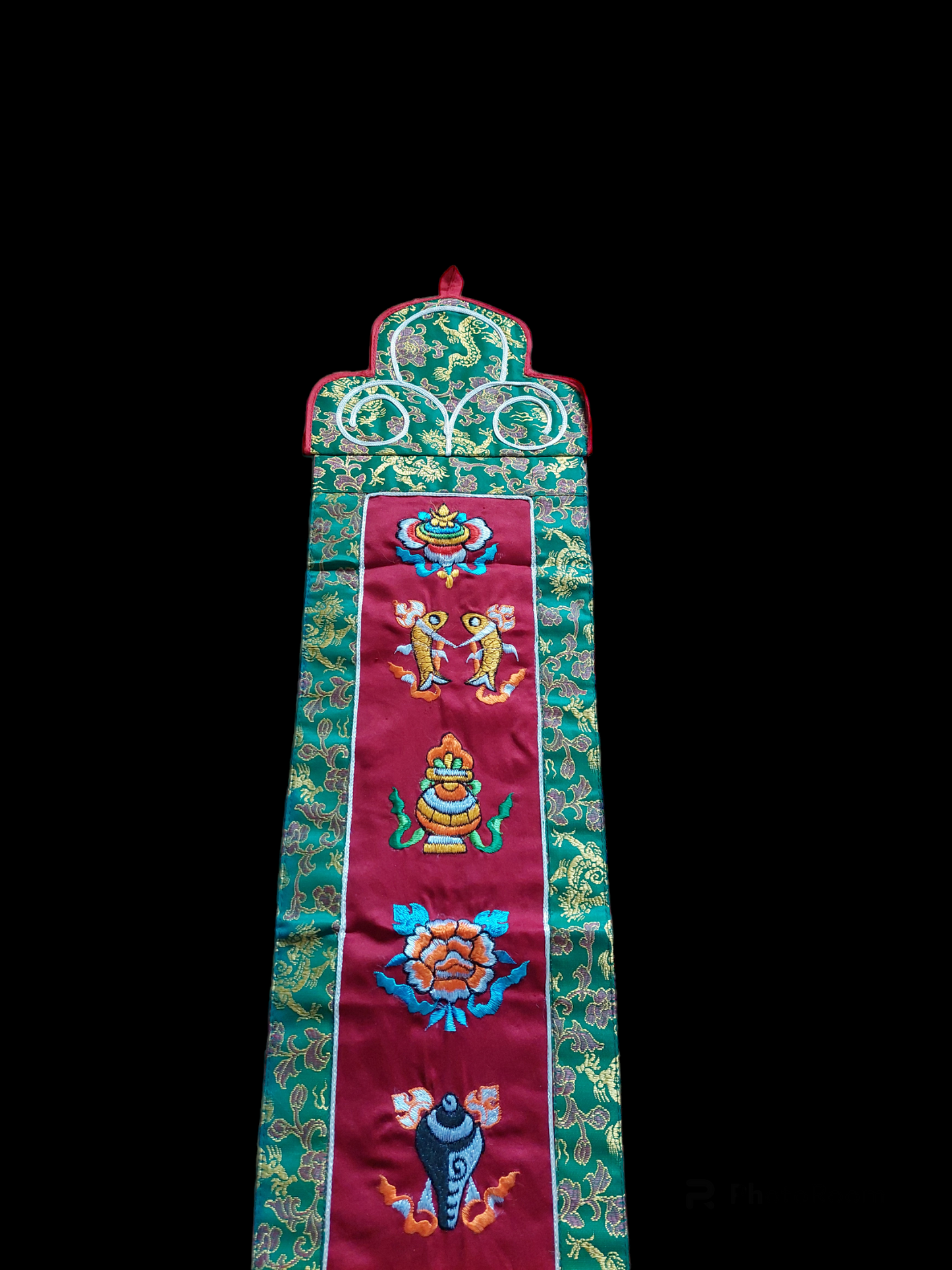Tibetan wallhanger "Eight Auspicious Symbols"