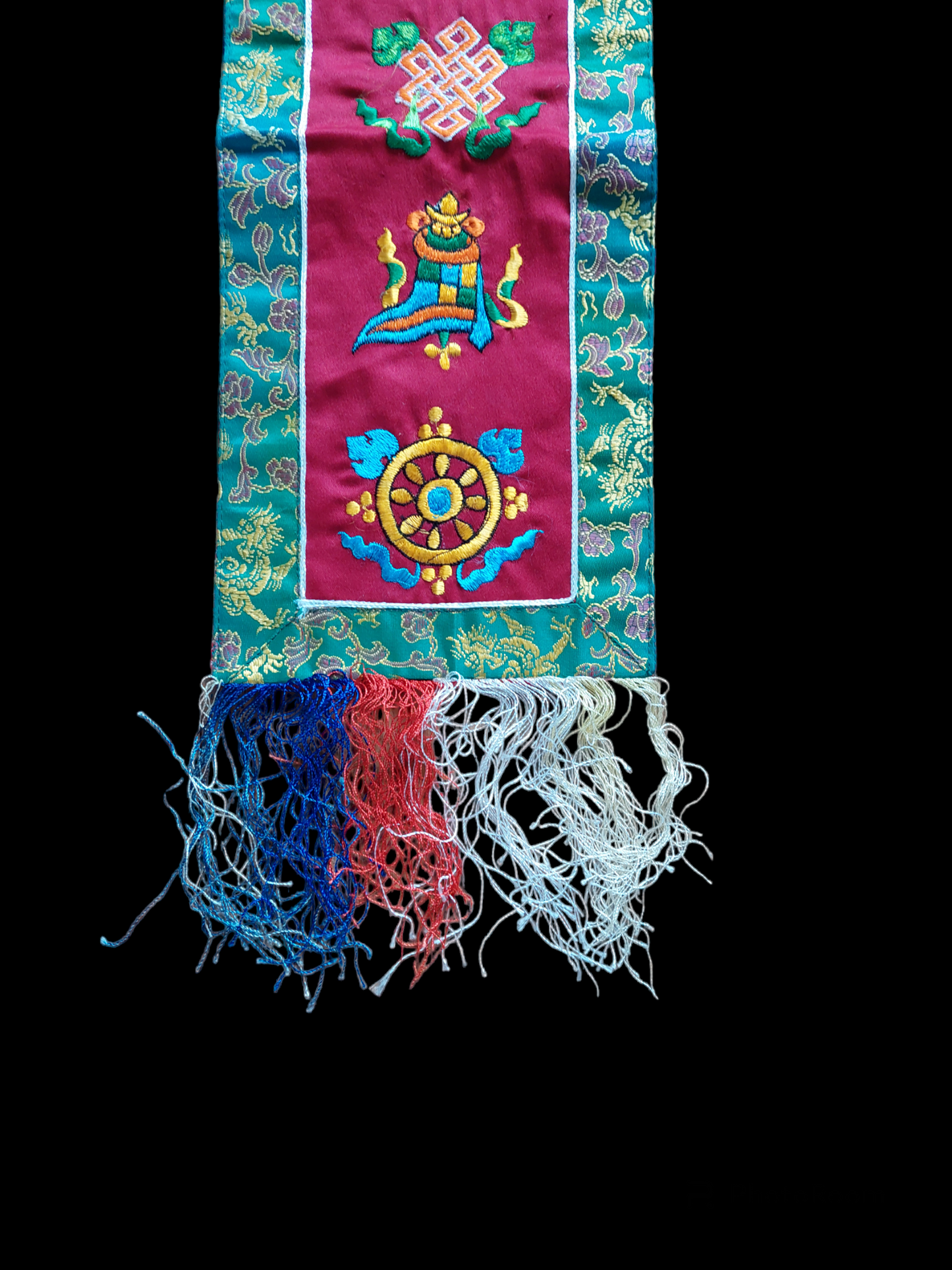 Tibetan wallhanger "Eight Auspicious Symbols"