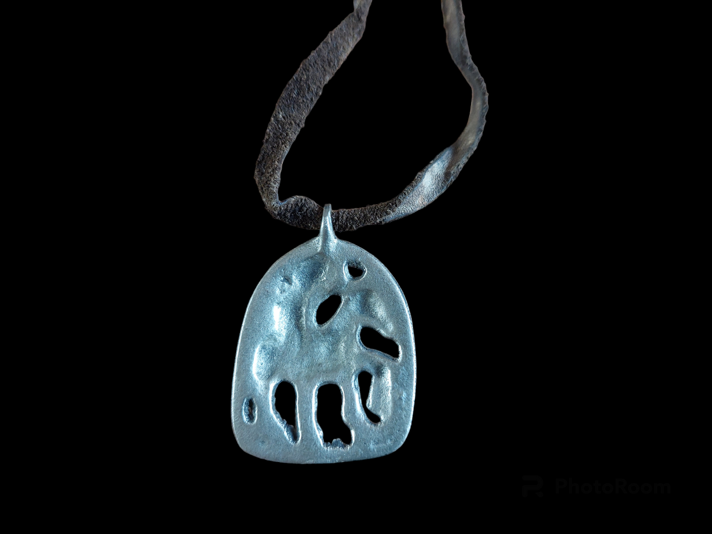 Old Tibetan silver bronze thogchag pendant Palden Lhamo