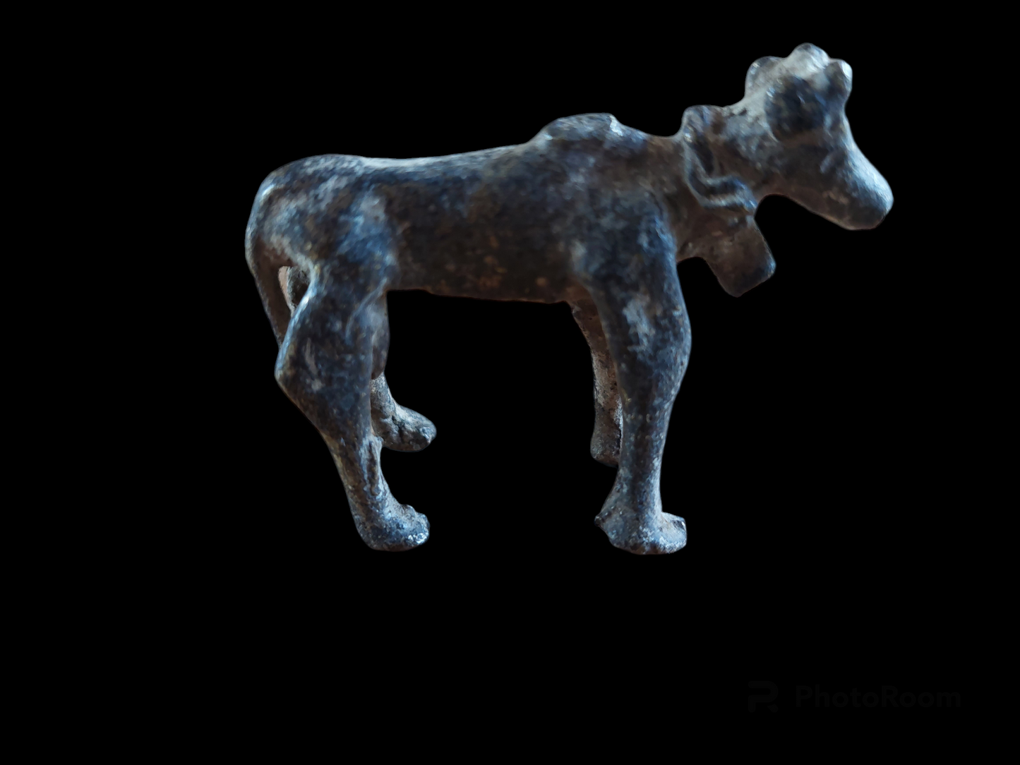 Antique Jajarkot tribal five-legged cow figurine #1
