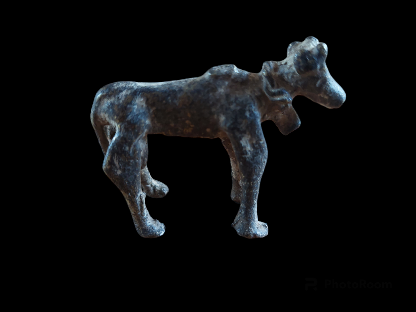 Antique Jajarkot tribal five-legged cow figurine #1