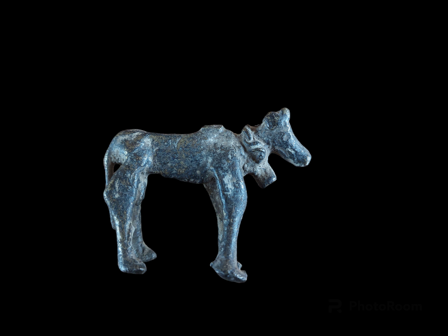 Antique Jajarkot tribal five-legged cow figurine #1