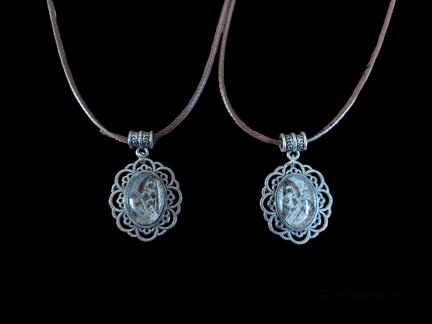 Nettle moth amulet necklace
