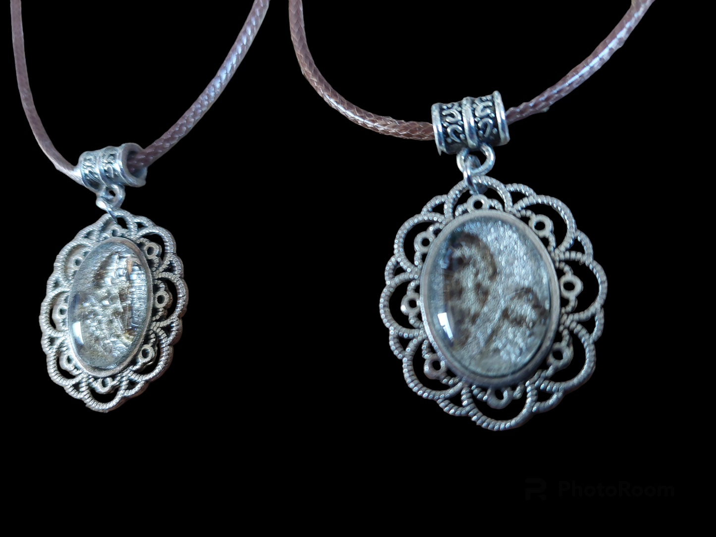 Nettle moth amulet necklace