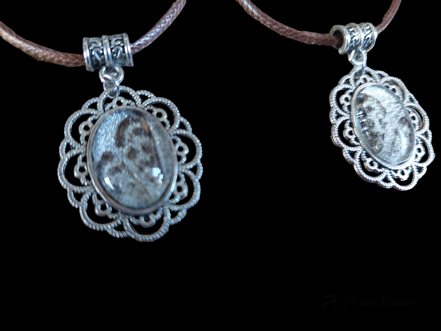 Nettle moth amulet necklace