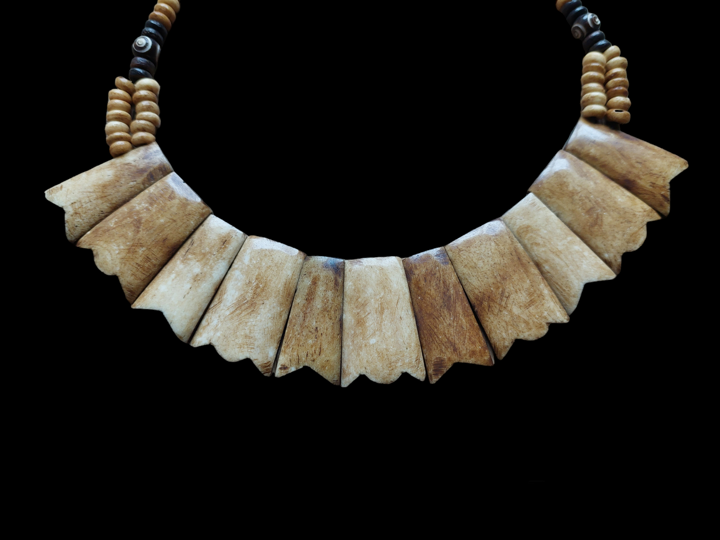 Vintage Tibetan yak bone necklace #1