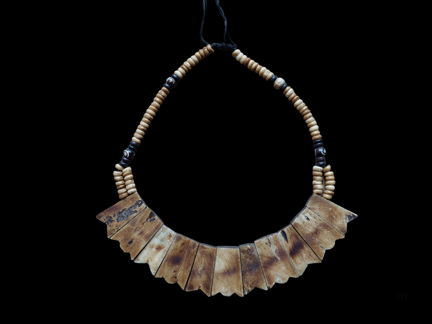Vintage Tibetan yak bone necklace #1