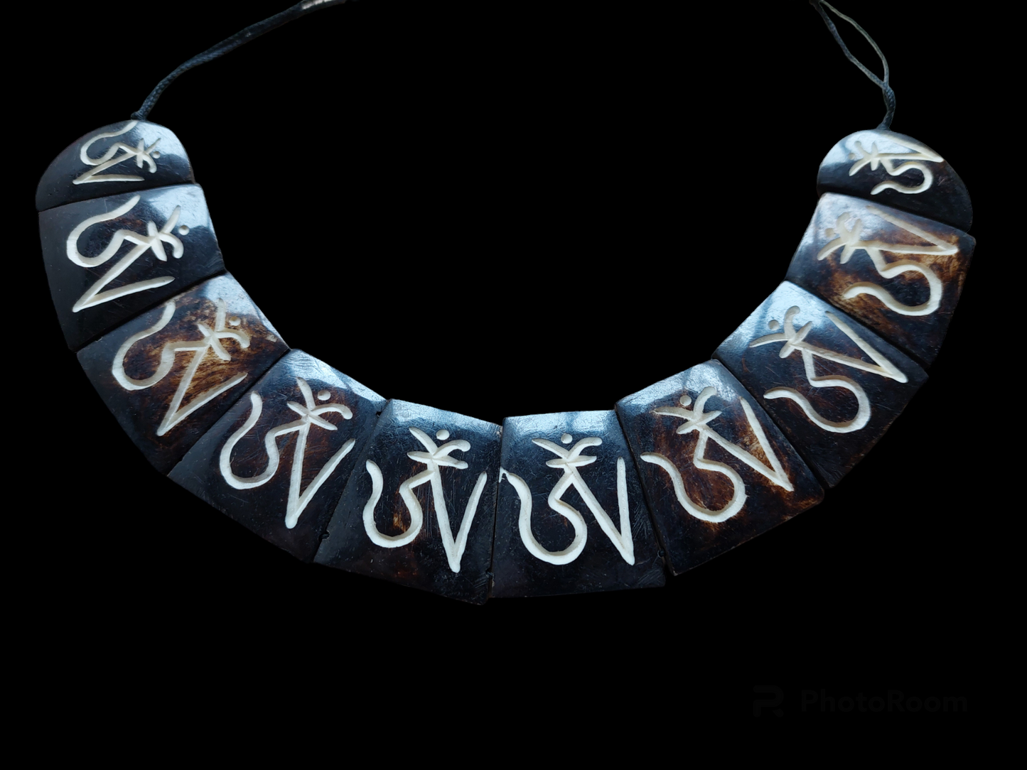 Vintage Tibetan yak bone necklace #3