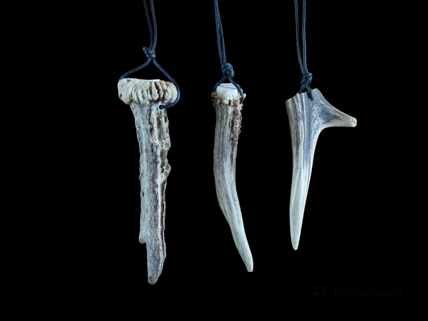 Roe deer antler necklaces