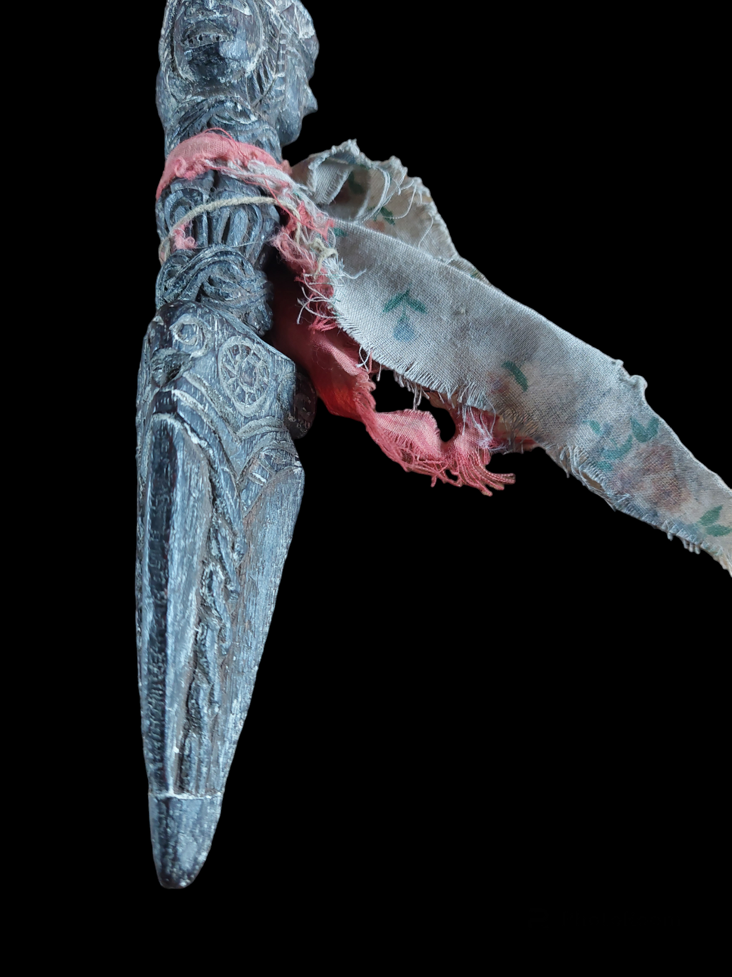 Antique wooden phurba #9