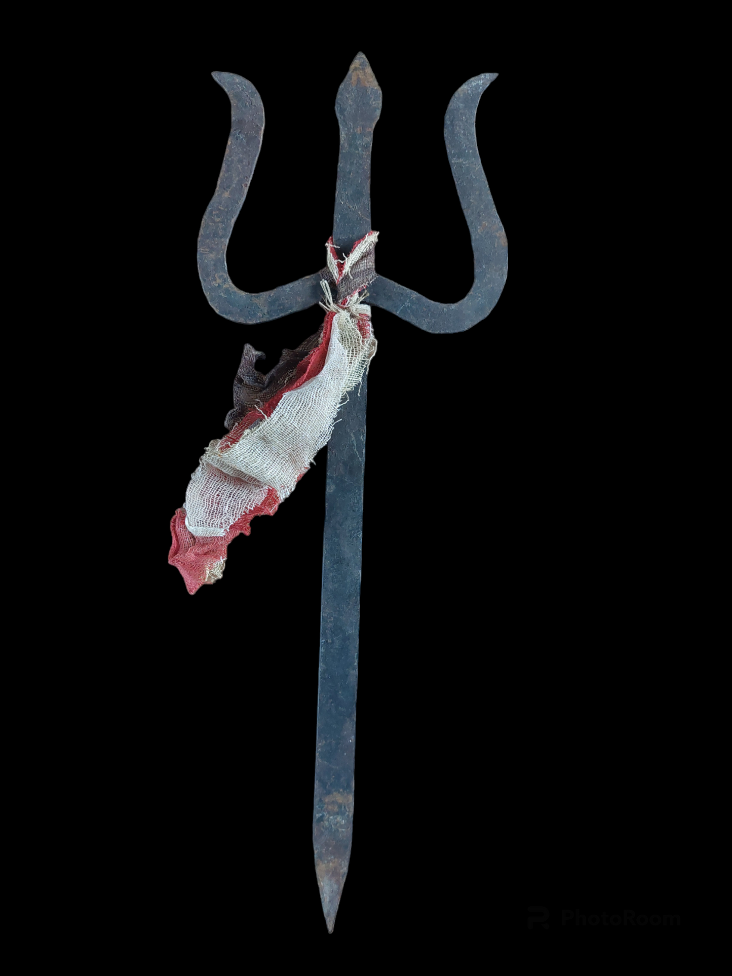 Old Nepalese iron trident, small size #2