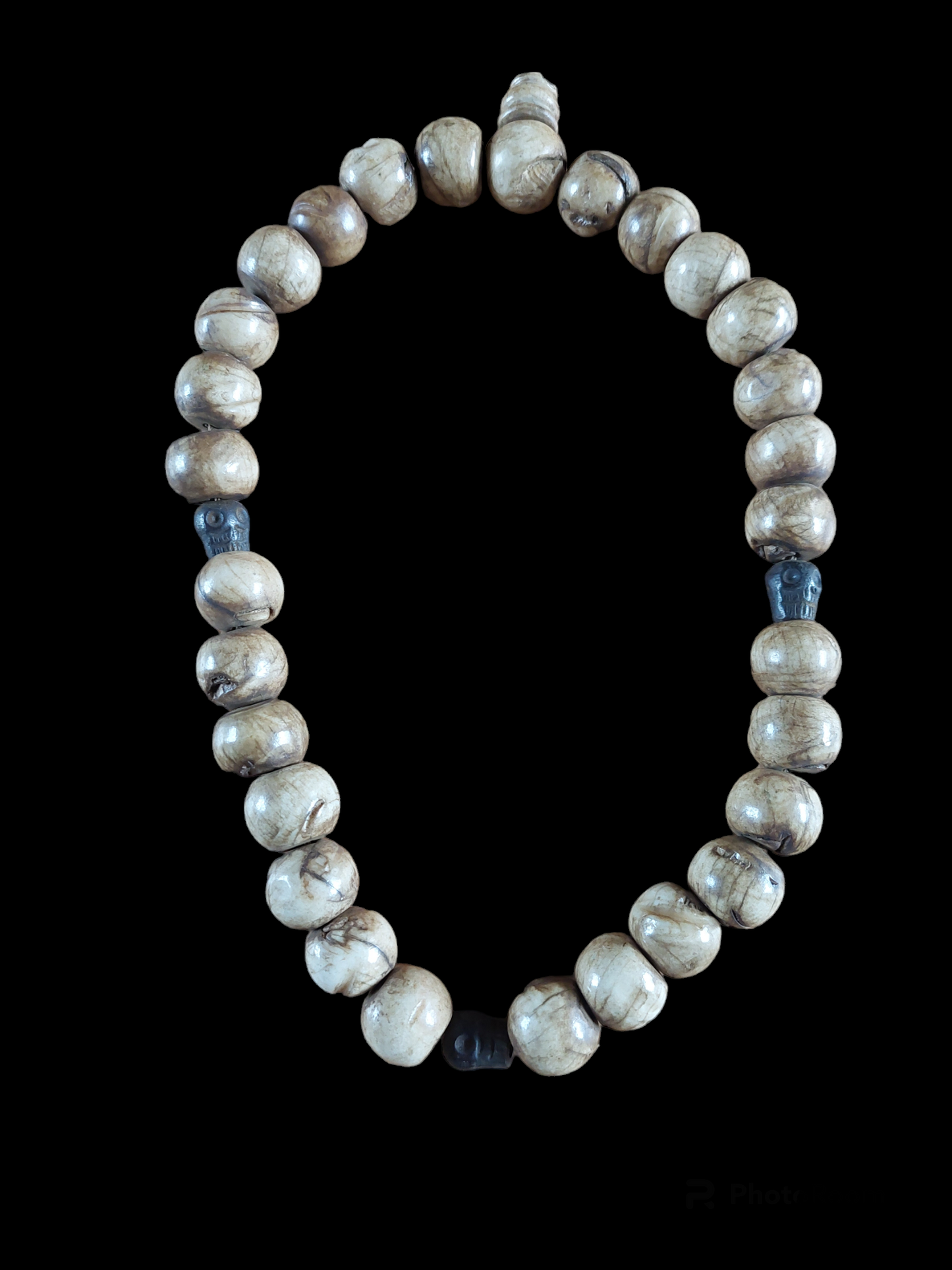 Vintage Tibetan conch shell mala