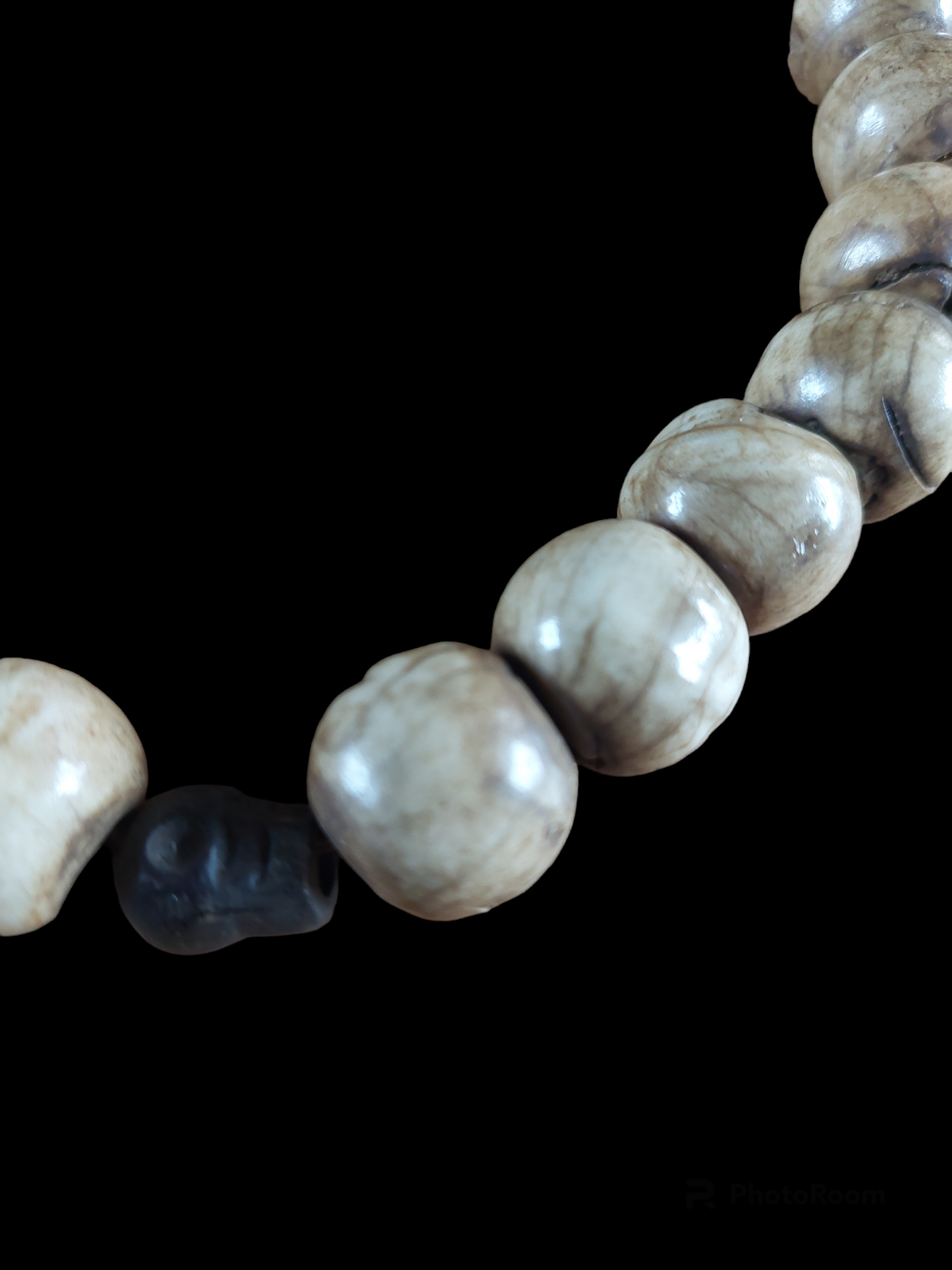 Vintage Tibetan conch shell mala
