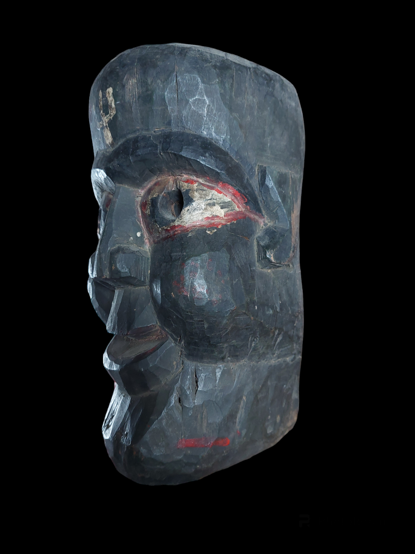 Antique Nepalese wooden mask