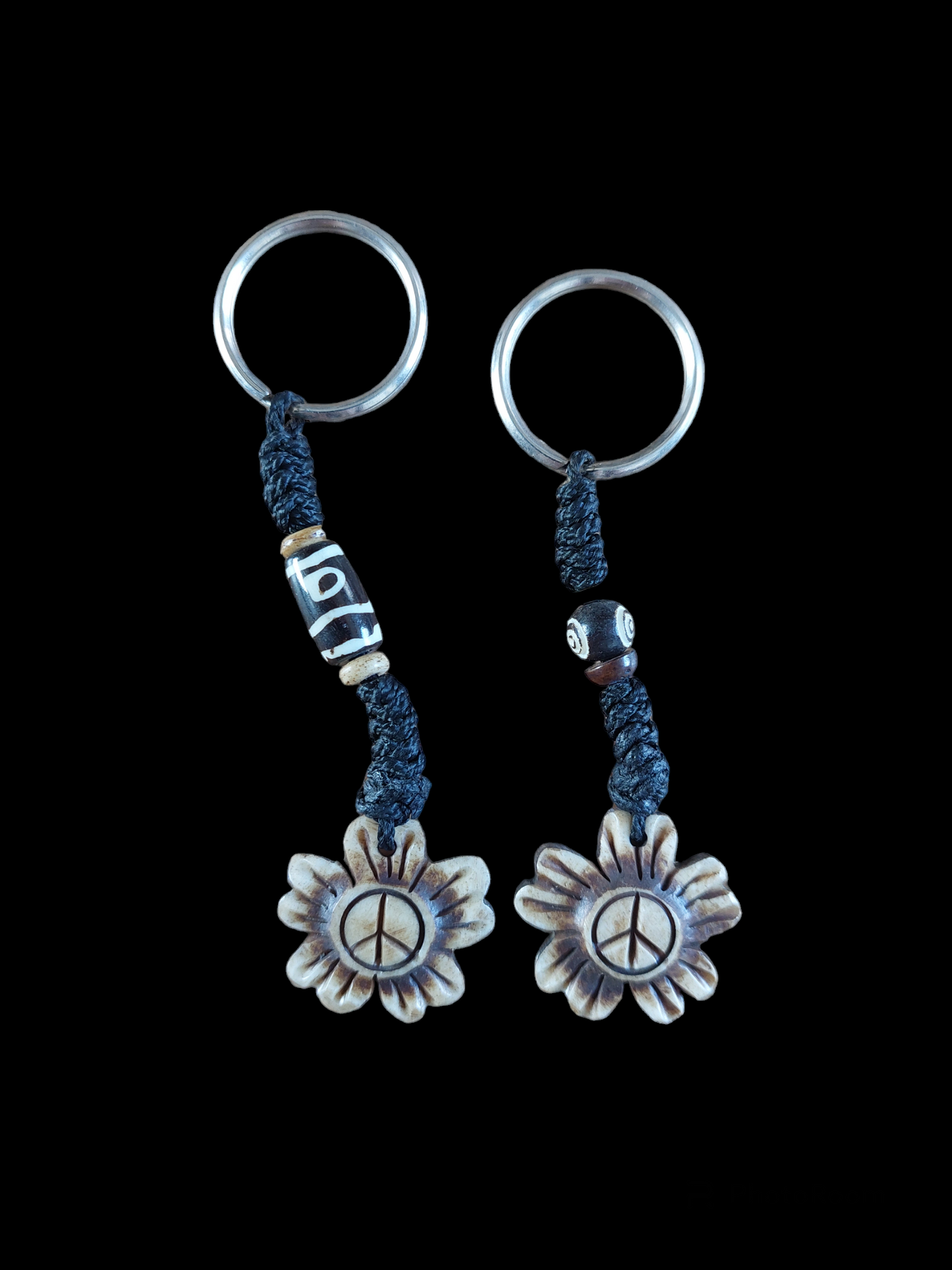 Nepalese yak bone key chains