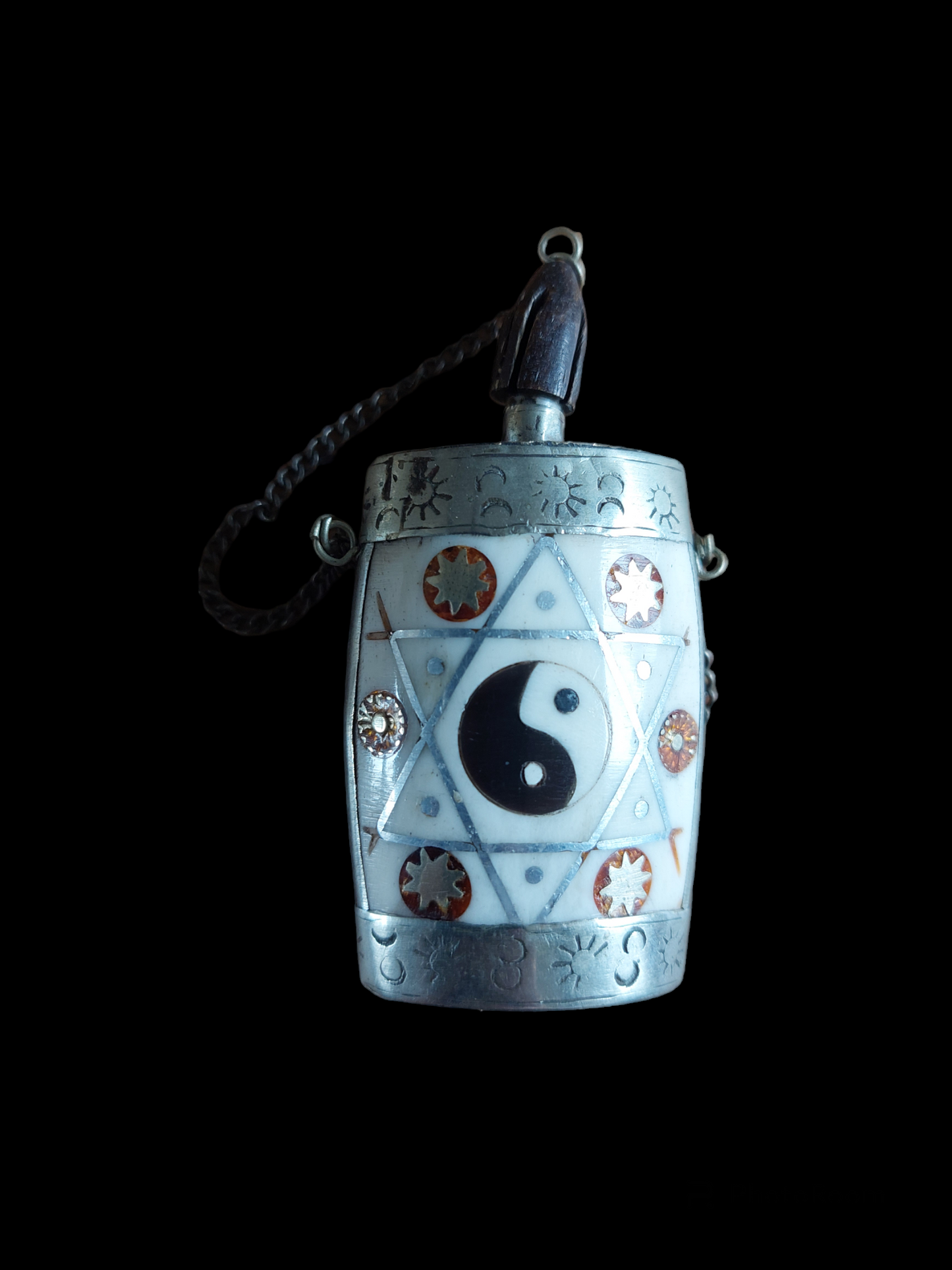 Tibetan yak bone snuff bottle