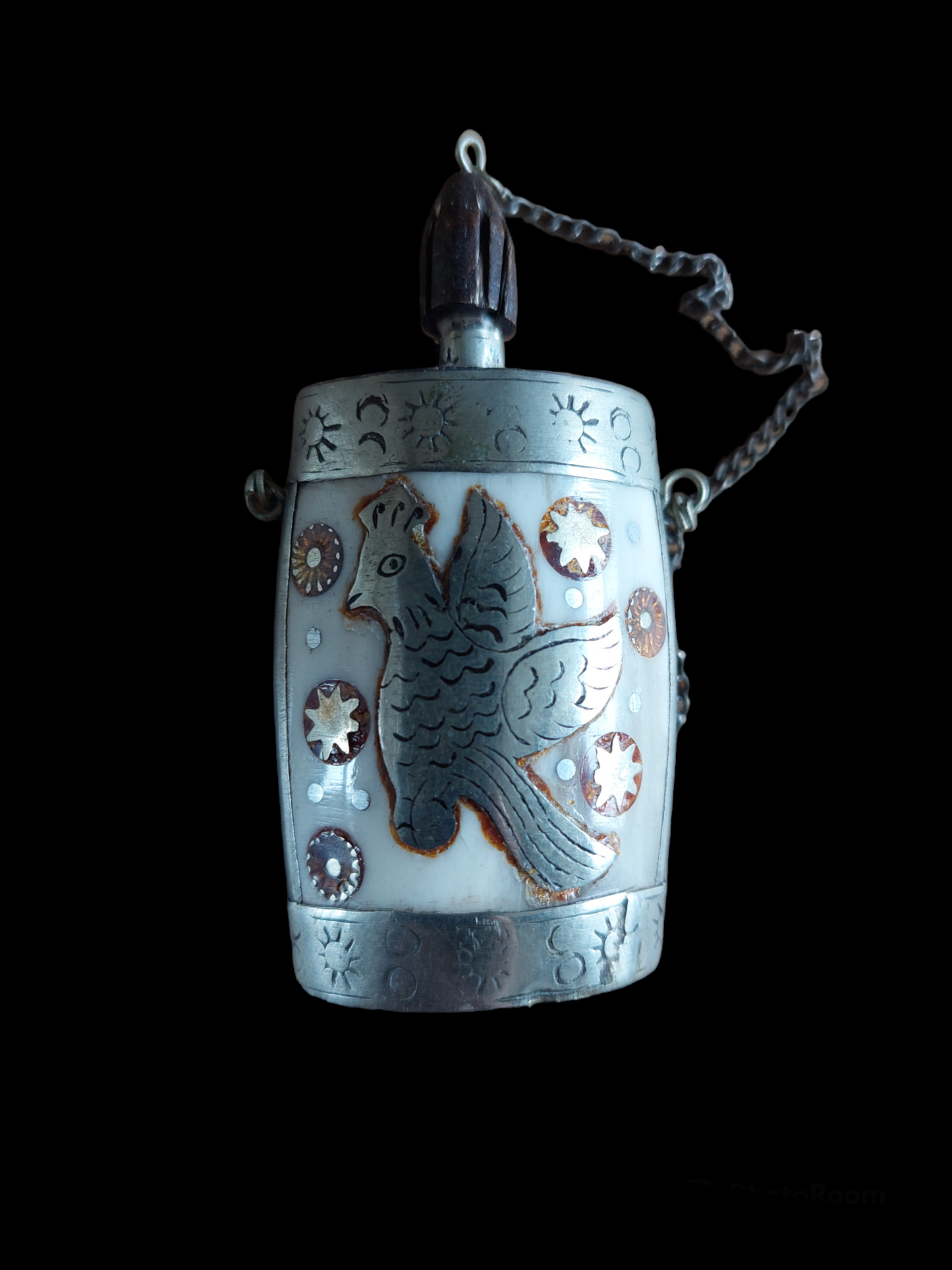 Tibetan yak bone snuff bottle